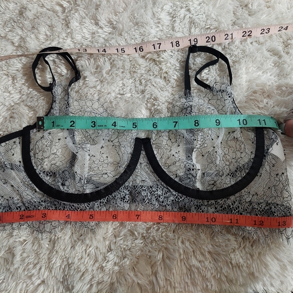 Womens 2 piece lingerie set size large white lace with underwire support - Picture 13 of 15